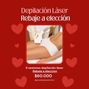 10 Sesiones de depilación Triláser en Rebaje a Elección